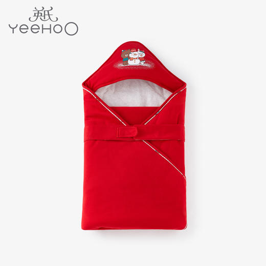 英氏21新款婴儿LF森林大抱被宝宝柔软大豆棉包被YEBAJ01014A 商品图0