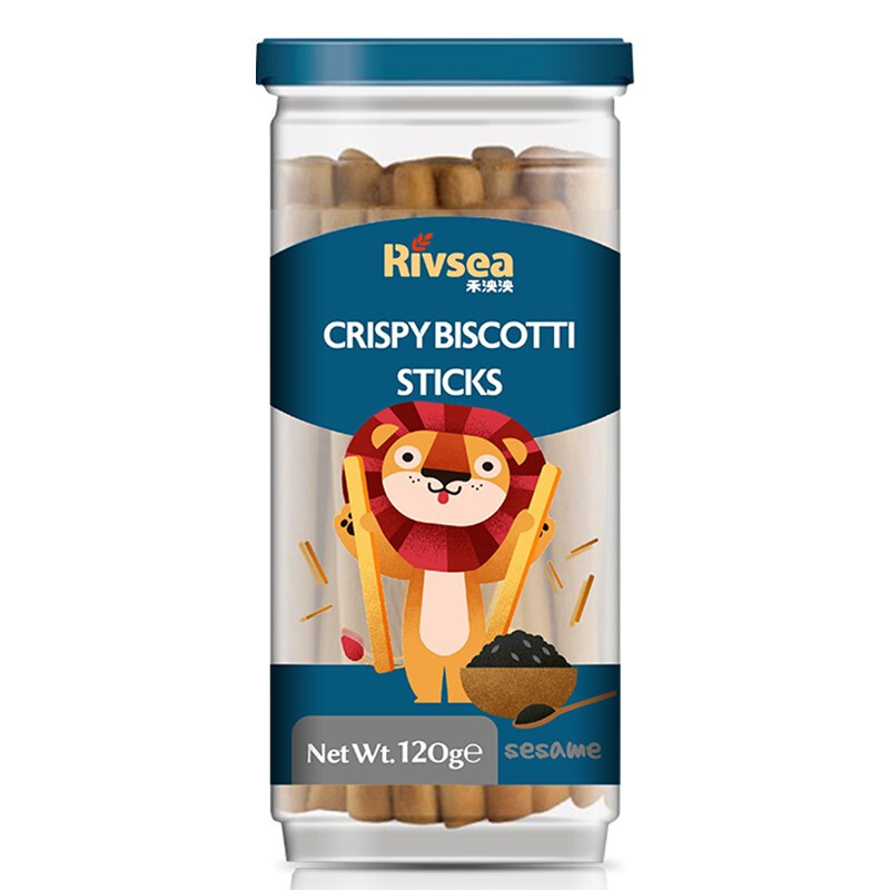 禾泱泱儿童磨牙饼干 芝麻棒奶酪棒零食手指棒棒饼干