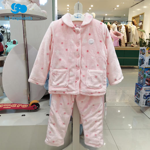 丽婴房-内衣类（秋）C9开衫套装 法兰绒 商品图2