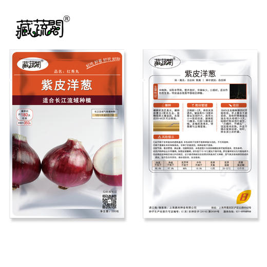 [庭院种子] 紫皮洋葱种子 "红秀丸" 商品图1