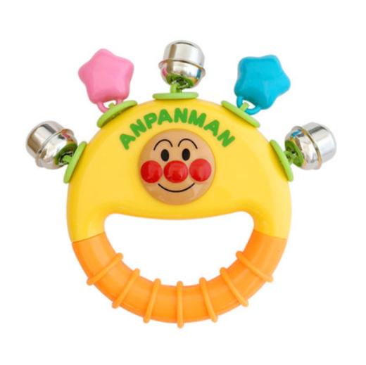 日本面包超人进口婴幼儿摇铃鼓铃沙锤快板响板儿童宝宝手摇玩具 商品图2