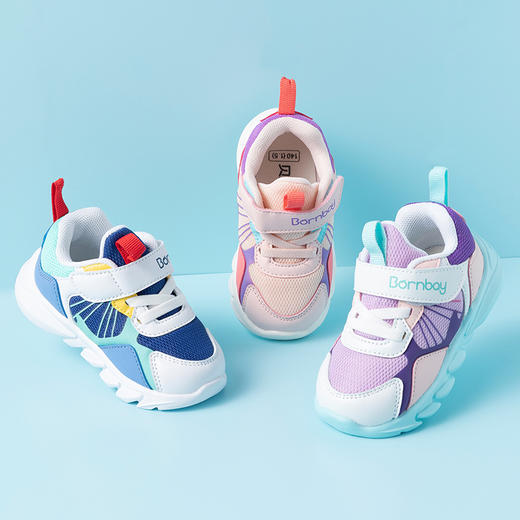 贝贝怡童鞋男女童宝宝鞋子春秋季儿童学步鞋小童软底运动鞋网面透气213X319 商品图1