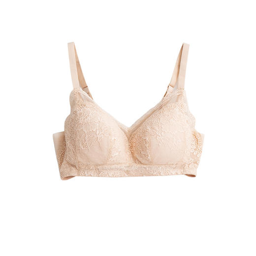 TG-TG02S084真丝无钢圈文胸薄款桑蚕丝内衣大胸显小胸罩大码大胸侧收调整 商品图6