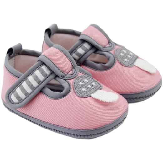 比士尼童鞋秋冬款宝宝步前鞋学步鞋男宝女宝软底布鞋魔术贴 商品图4