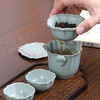 汝窑快客杯一壶两杯二人旅行茶具套装便携包车载户外旅游功夫茶杯 商品缩略图0