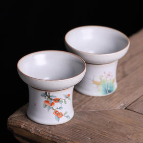 汝窑茶叶过滤器网陶瓷茶具零配件茶漏开片泡茶漏斗茶滤茶隔