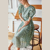 欧芮儿绿色时尚套装女2021夏新款碎花半身裙子法式洋气减龄两件套 商品缩略图0