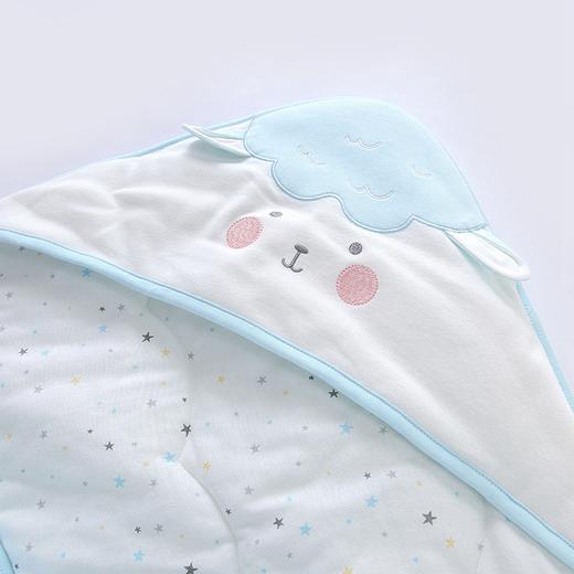 英氏婴儿连帽抱被新品大包被夹棉加厚盖被防惊跳襁褓YEBAJ31016A YEBAJ31018A 商品图4