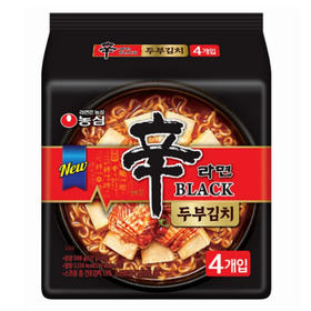 【4멀티】농심 신라면블랙 두부김치127g*4