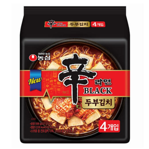 【4멀티】농심 신라면블랙 두부김치127g*4 商品图0