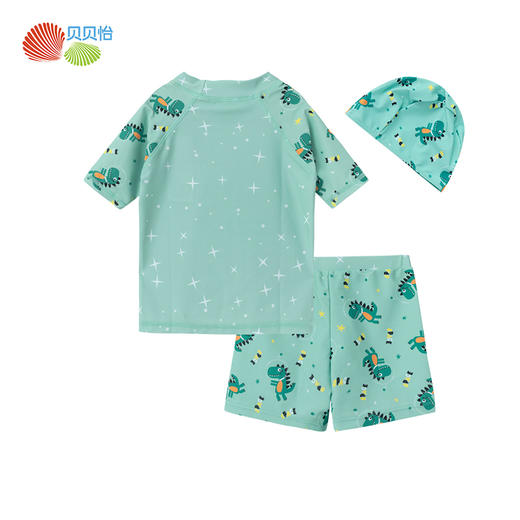 贝贝怡儿童泳衣男童泳裤夏季分体游泳衣小宝宝速干温泉游泳套装备212P2433 商品图6