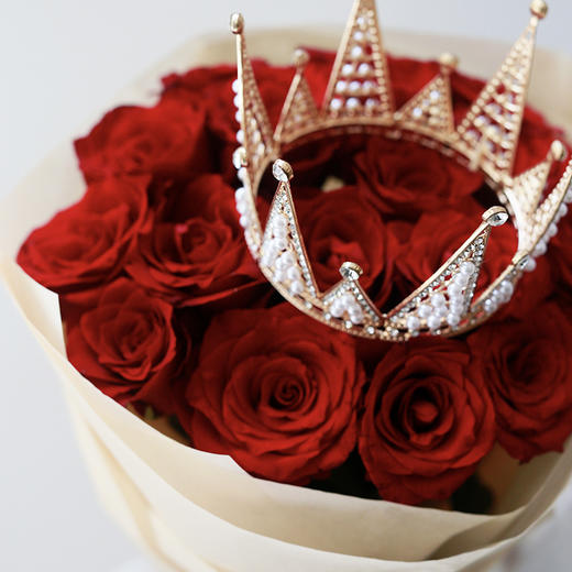 「为爱加冕」红玫瑰花束 商品图2
