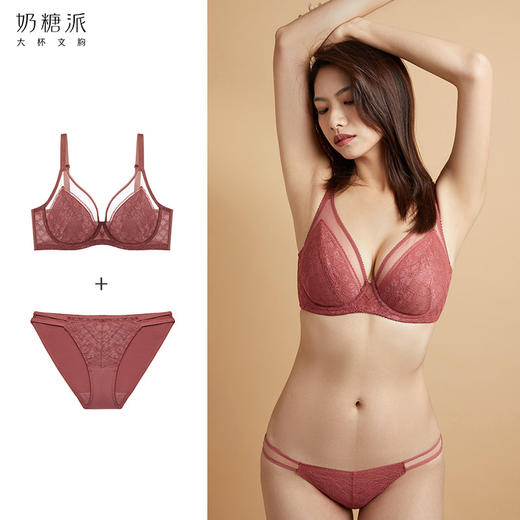 奶糖派思慕配套蕾丝细带内裤女士三角裤轻薄清爽透气速干 商品图2