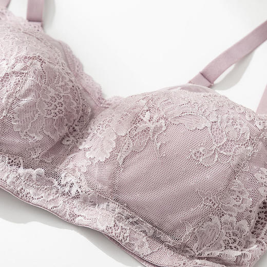 TG-TG02S084真丝无钢圈文胸薄款桑蚕丝内衣大胸显小胸罩大码大胸侧收调整 商品图2