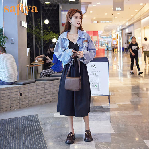 【年末大促】Safiya索菲娅真皮英伦金属饰扣乐福鞋新款增高JK鞋SF13112334 商品图6