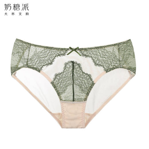 奶糖派轻语蕾丝配套内裤女士三角小裤轻薄透气凉爽 商品图1