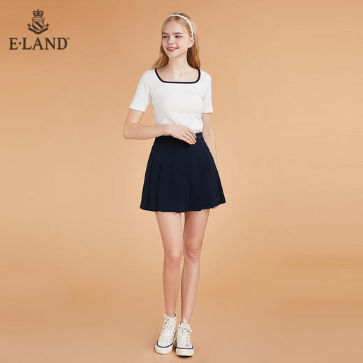 衣恋	小个子时尚学院A字版型百褶裙半身裙 EEWHB38H2C 商品图0