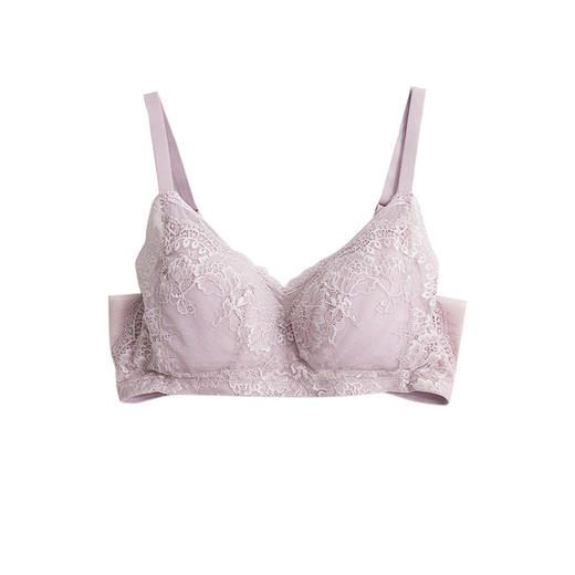 TG-TG02S084真丝无钢圈文胸薄款桑蚕丝内衣大胸显小胸罩大码大胸侧收调整 商品图8