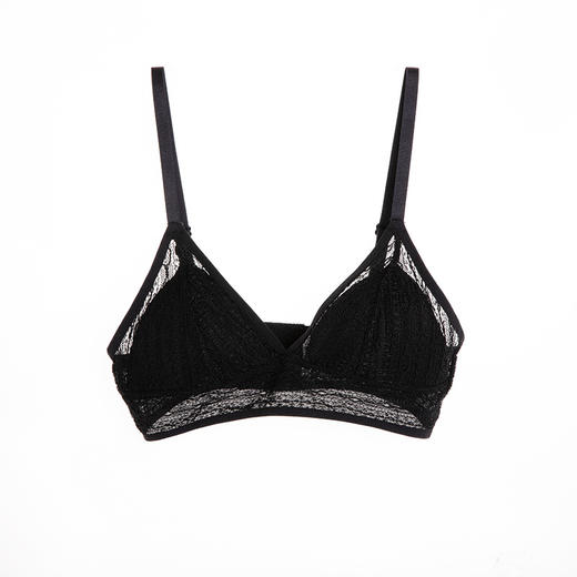 TG-TG02S046桑蚕丝文胸无钢圈内衣女无痕零薄款胸罩透气性感真丝文胸 商品图7