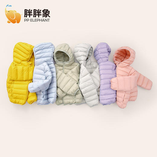 胖胖象儿童轻薄款羽绒服马甲 商品图9