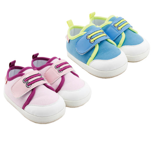 比士尼春秋款单鞋男女童鞋婴儿鞋宝宝鞋透气休闲鞋魔术贴 商品图0