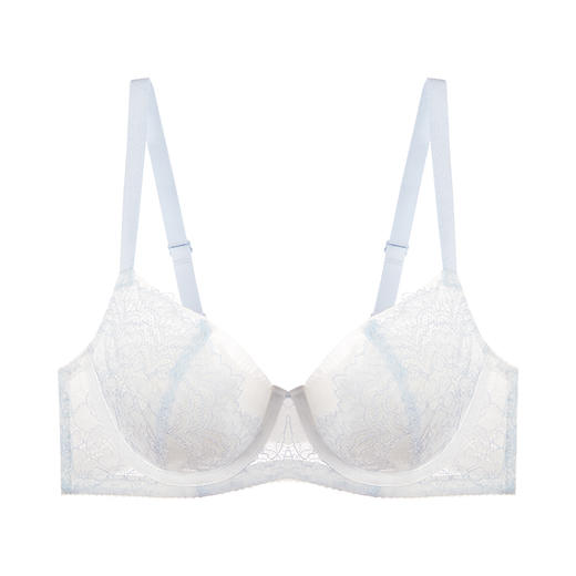 奶糖派大杯文胸轻语大胸显小内衣超薄性感蕾丝单层不凸点显瘦 商品图1