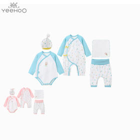 英氏新生婴儿礼盒5件套满月百天送礼四季内衣 YMLNJ01006A YMLNJ01007A