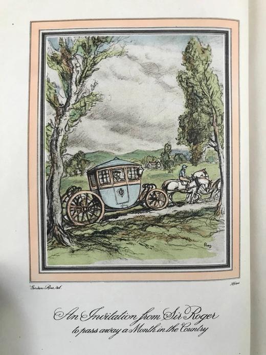 约瑟夫·艾迪生《罗杰爵士故事集》 戈登·罗斯约20幅彩色插图 精装18开 商品图2