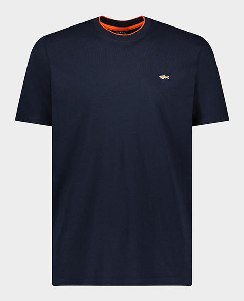 鲨鱼/PAUL&SHARK 纯色圆领短袖T恤 商品图0