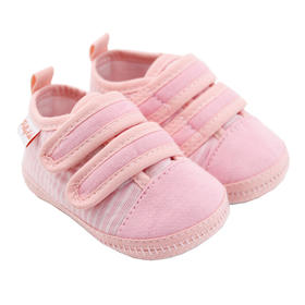 【特惠39元/双】比士尼春秋款单鞋男女童鞋婴儿鞋宝宝鞋纯色透气休闲鞋魔术贴