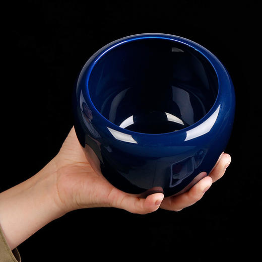 水盂带盖茶洗禅意日式家用简约陶瓷茶具配件小号废水茶渣桶建水洗 商品图3