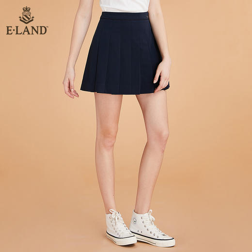 衣恋	小个子时尚学院A字版型百褶裙半身裙 EEWHB38H2C 商品图1