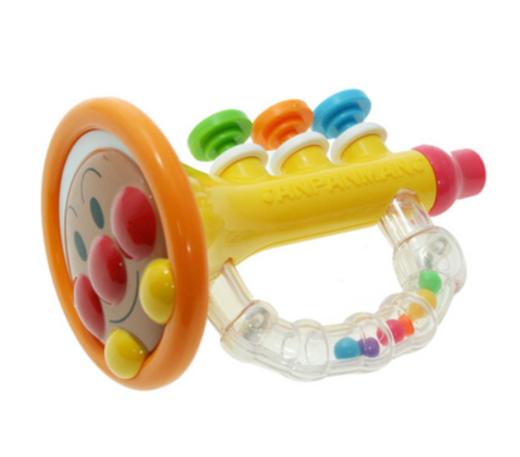 日本面包超人进口婴幼儿摇铃鼓铃沙锤快板响板儿童宝宝手摇玩具 商品图9