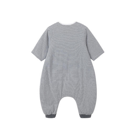 英氏婴儿分腿长袖睡袋男女宝熊猫图案夹棉睡袋防踢被YESFJ01014A 商品图1