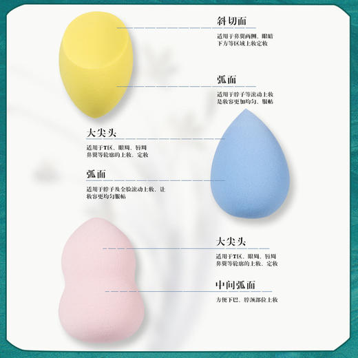 【美妆个护】吕后美妆蛋套装葫芦粉扑美妆蛋组合粉扑架组合泡水大亲水性非乳胶 商品图2