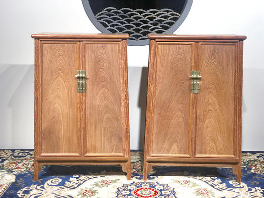 红桥红  家具严选  缅甸花梨（大果紫檀）【108明式素面 圆角柜】 商品图0