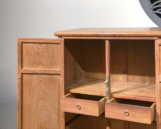 红桥红  家具严选  缅甸花梨（大果紫檀）【108明式素面 圆角柜】 商品图6