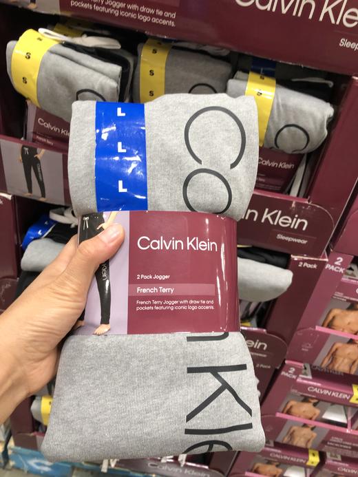 Calvin Klein/CK  女士束脚休闲运动裤春秋款宽松直筒卫裤两条装 商品图2