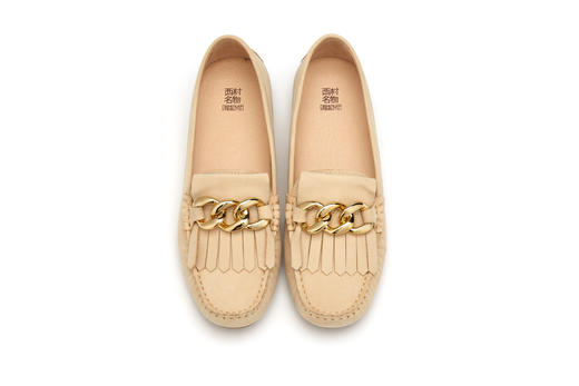 西村名物2021年秋季新款豆豆单鞋X21CM32991 商品图7