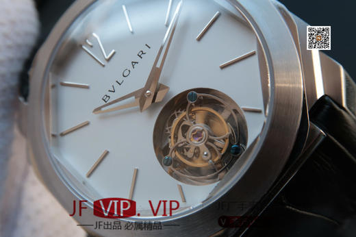 宝格丽OCTO系列102560腕表，搭载手动海鸥真陀飞轮机械机芯，40毫米直径，意大利牛皮表带，蓝宝石镜面，CNC打磨，又大牌又时尚款式，值得拥有 商品图7