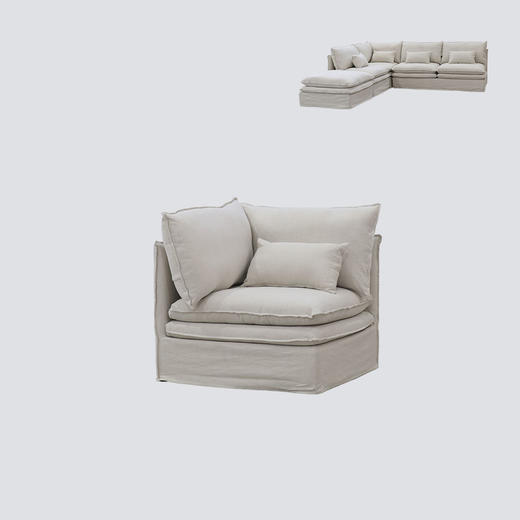 NS家居ns furniture软包布艺转角组合沙发NSSF-5318-05/NSSF-5318-05-188/NSSF-5318-38/NSSF-5318-10 商品图2