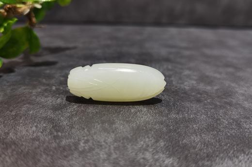 【御珠宫坊】羊脂白玉子料蝉挂件 商品图1