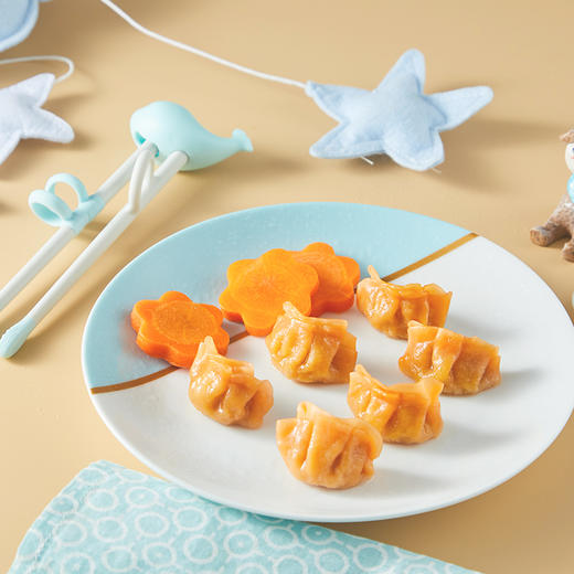 思念 水饺儿童水饺成长营养水饺 虾仁胡萝卜加量装210g 商品图5