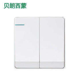 西蒙T1白 两开多控