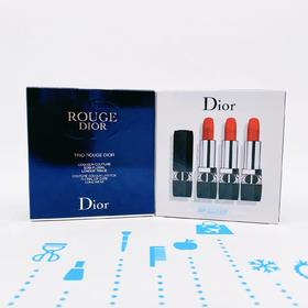 Dior 迪奥口红三件套#999(哑光+滋润缎光+丝绒)（508384）