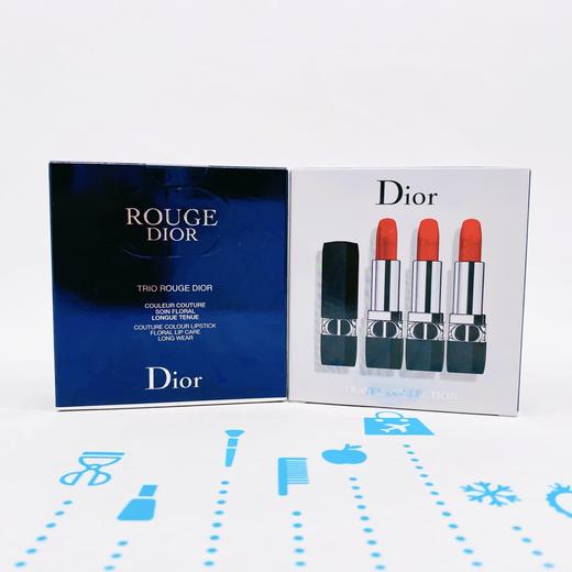 Dior 迪奥口红三件套#999(哑光+滋润缎光+丝绒)（508384） 商品图0