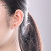【时尚K金】钻石世家 18K金耳钉 星星耳钉 五角星五芒星耳钉耳饰 简单优雅造型耳钉（约1.02克） 商品缩略图7