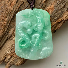 派瑞翡翠 翡翠挂件 冰糯种 绿色