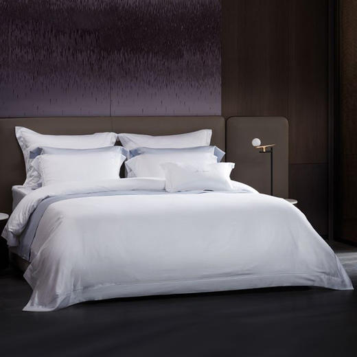 【6F】寐MINE/寐140支千纱织影女王宫殿系列埃及进口长绒棉缎纹雕四件套纯 商品图0