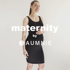 孕妇圆领舒适弹力背心连衣裙 / Maternity Soft Stretch Sleeveless Midi Dress